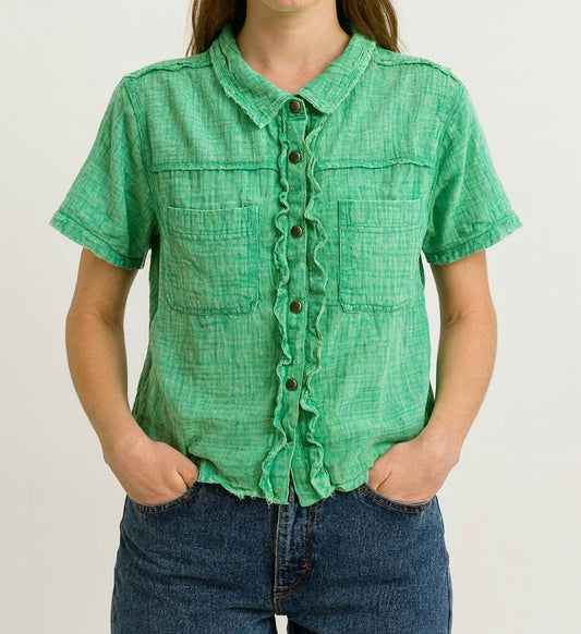 Bibi - Mineral Washed Gauze Shirt