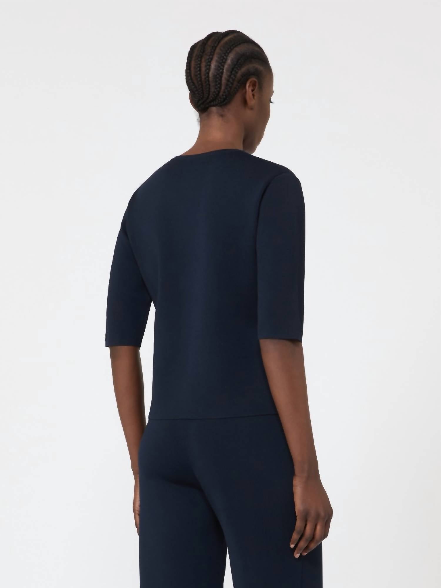 Maxmara - Viscose Crêpe Crew-neck Jumper