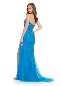 Ashleylauren - Strapless Gown With Sweetheart Neckline And Press On Stones