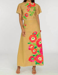 Elizabeth James The Label - Anita Scalloped Embroidery Skirt