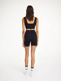 BY MALENE BIRGER Braga Athletic Top in black - women's intimate - alternate view