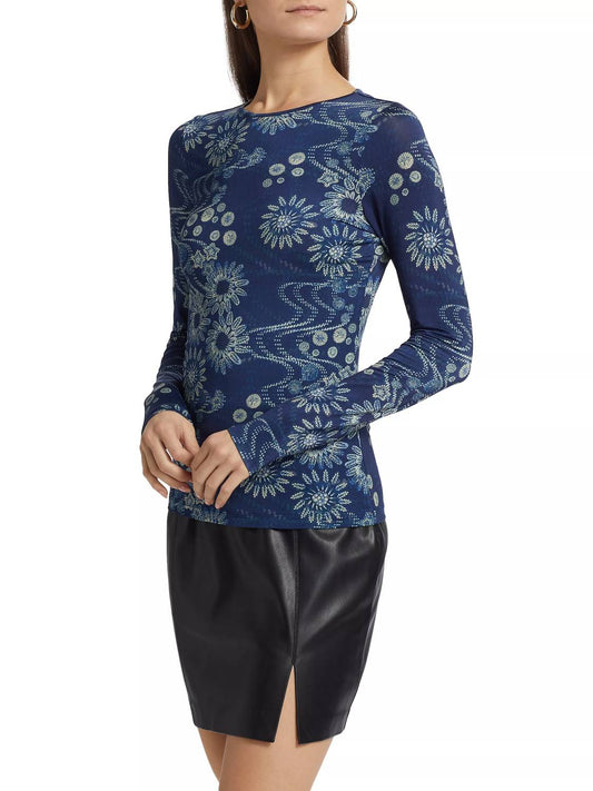 Marie Oliver - Hazel Floral Jersey Top