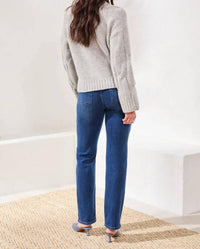Tribal - Cable-knit Textured Crewneck Sweater
