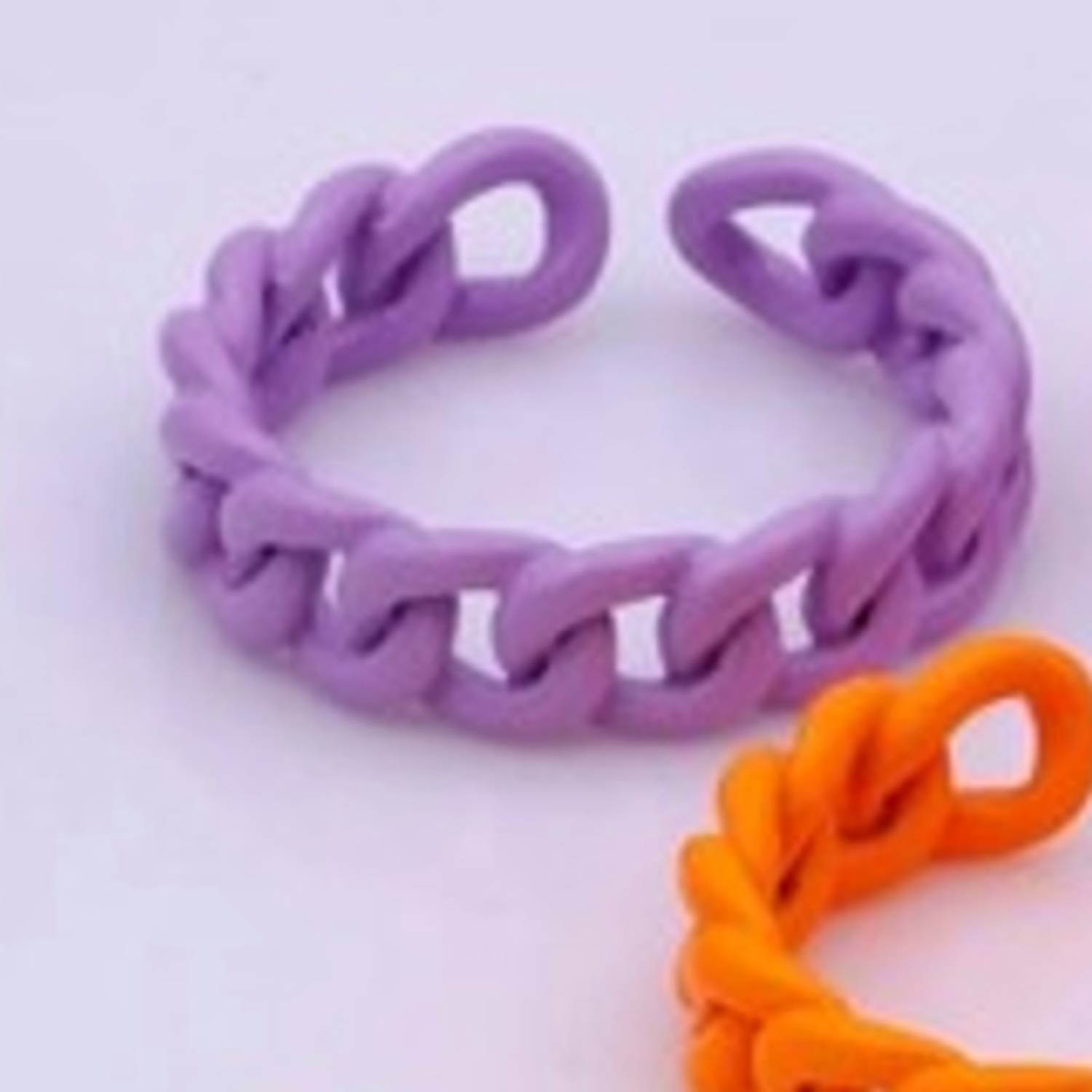 Aim Eternal - Women's Enamel Curb Chain Ring