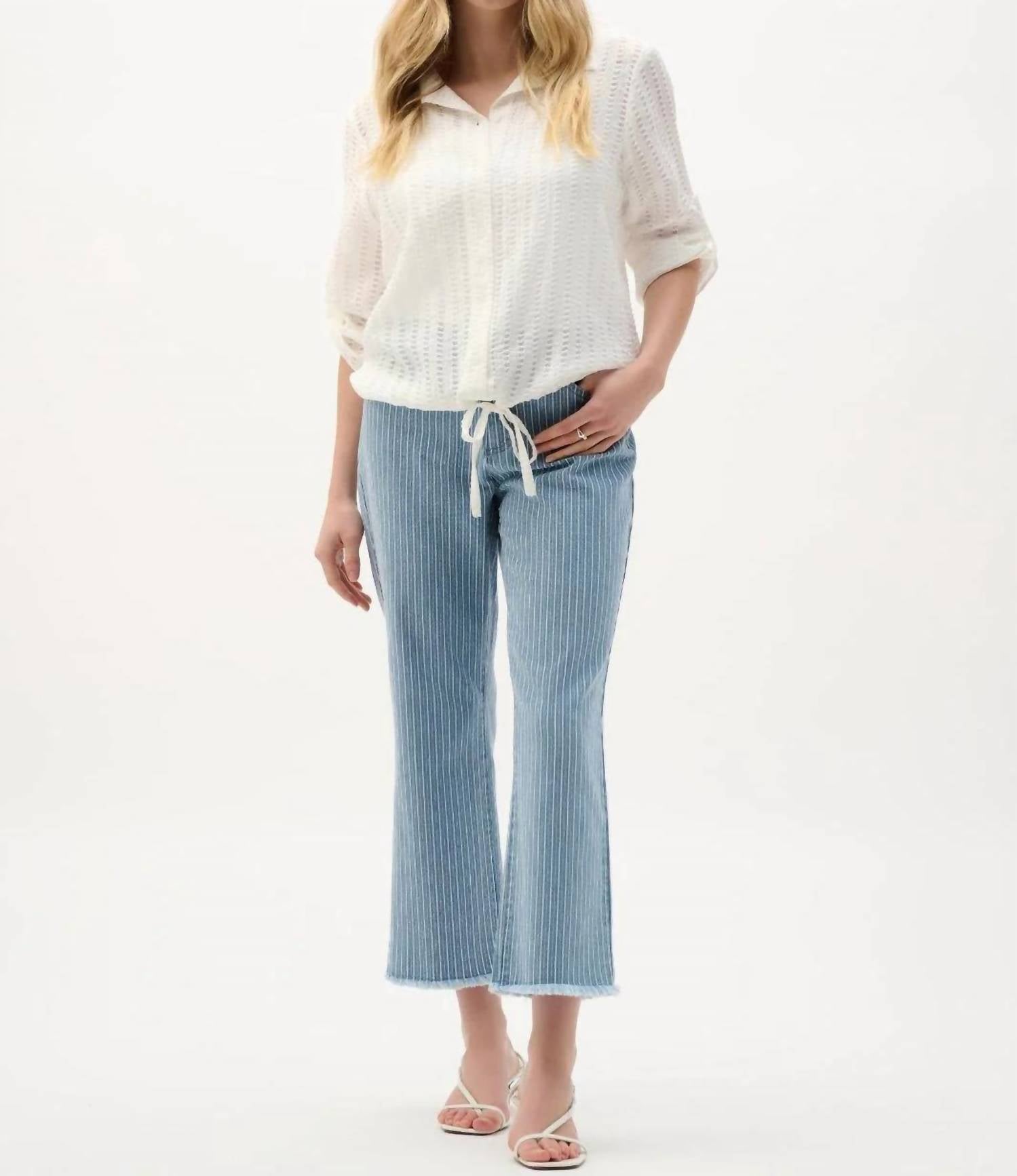 Joseph Ribkoff - Stripes Flare Jeans