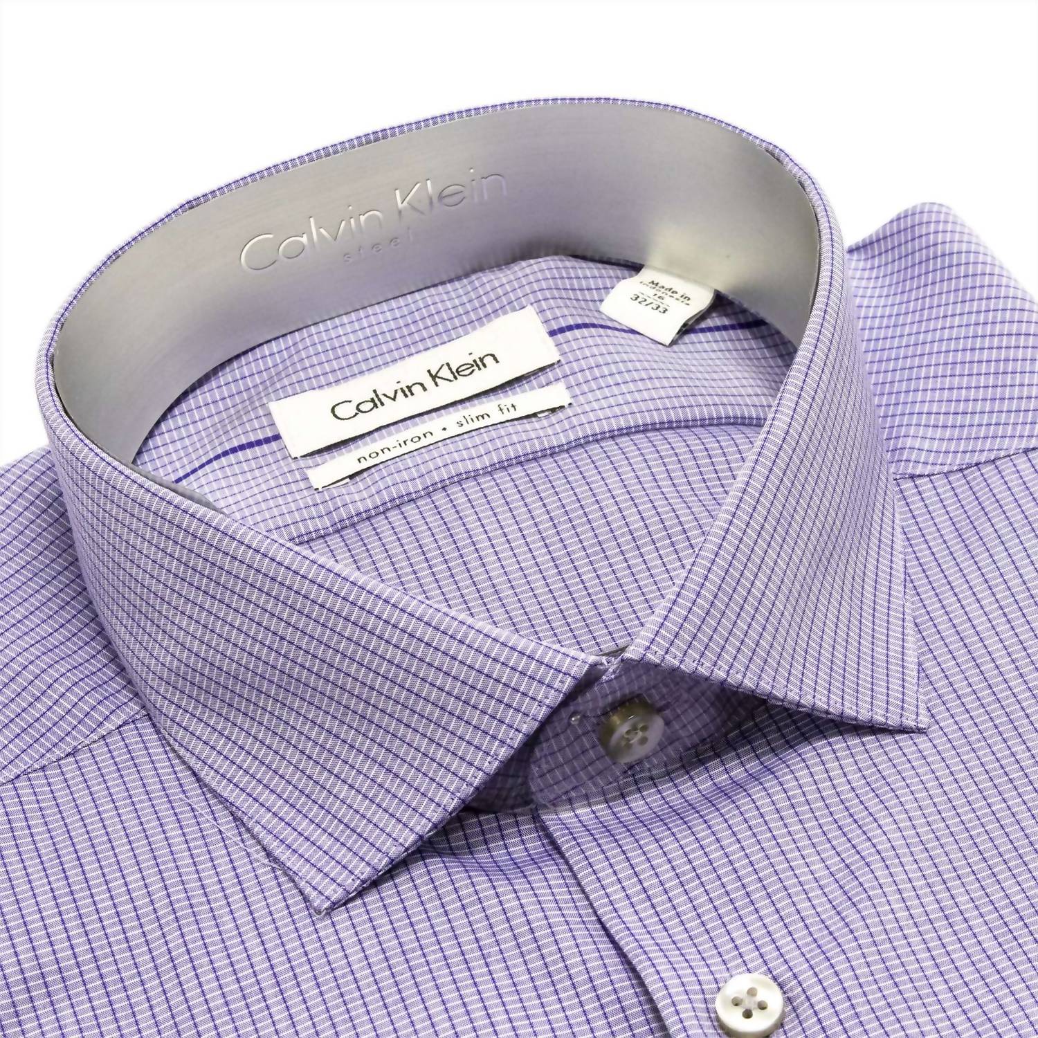 Calvin Klein - Men's Non-iron Slim Fit Dress Shirt