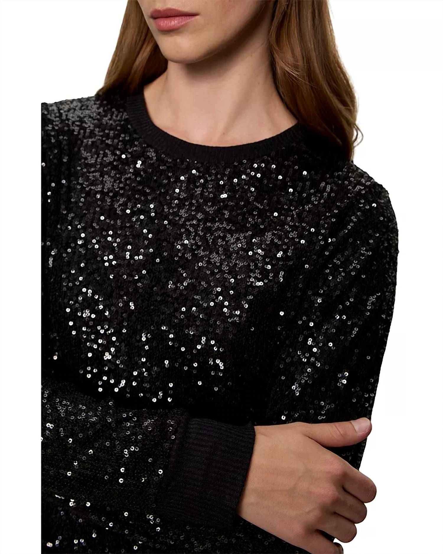 Sanctuary Sparkle Together Top in black - women's long sleeve top - view 4