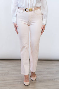 DL1961 - Women's Mara Straight Mid Rise Ankle Jean in ballet - women's jeans