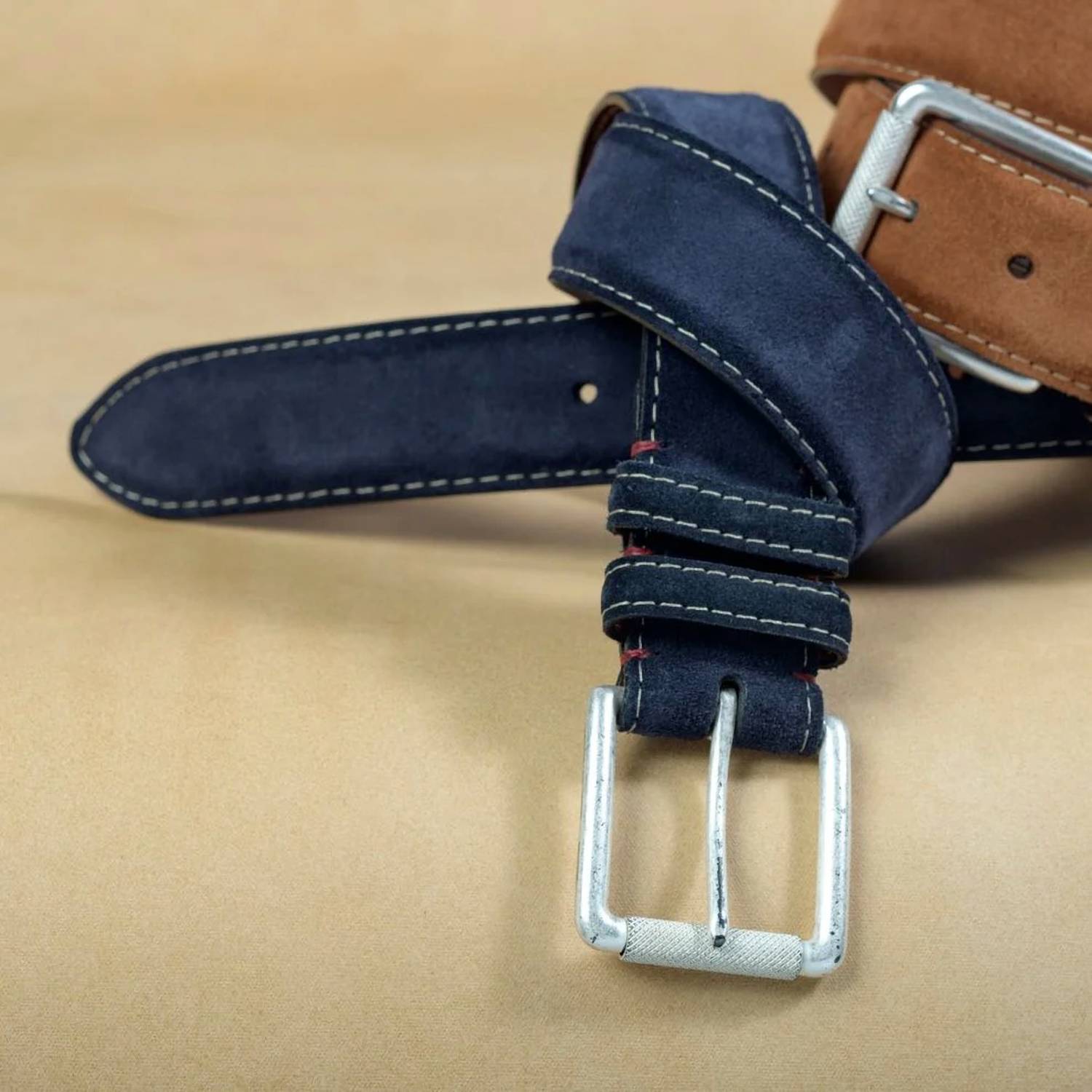 Torino Leather - Men's European Sueded Calfskin Belt