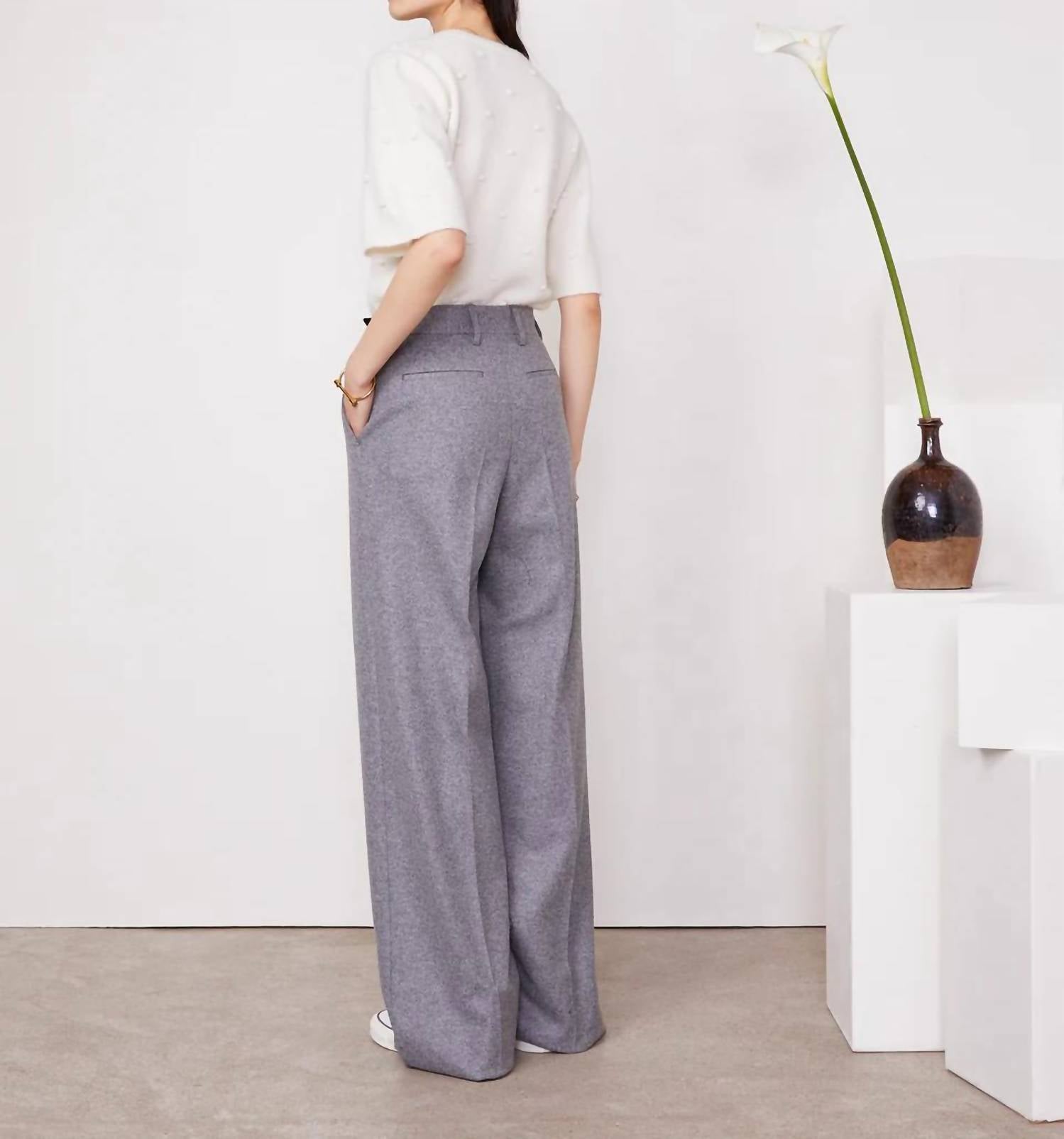 Officine Générale - Rosa Italian Jersey Wool Pants