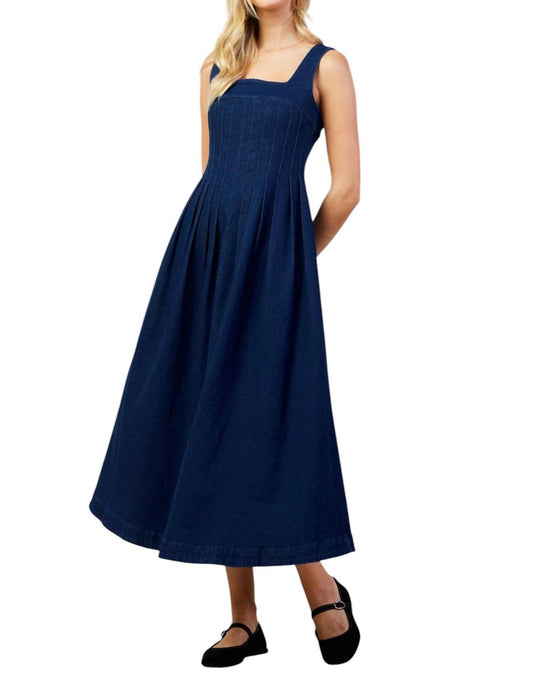 Skies Are Blue - Denim Maxi Dress