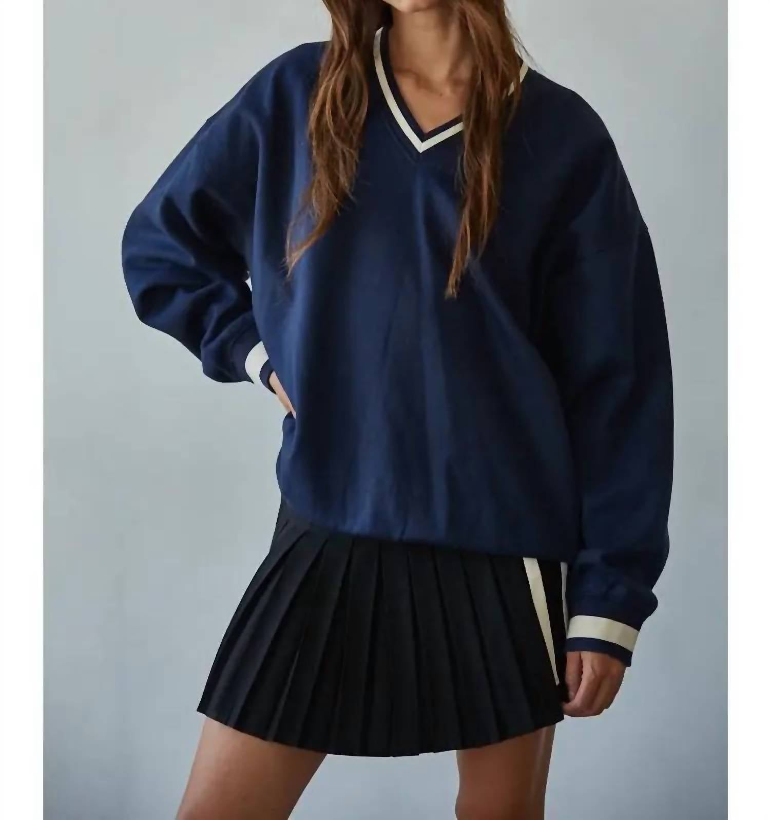 By Together - V-neck Cotton Pullover