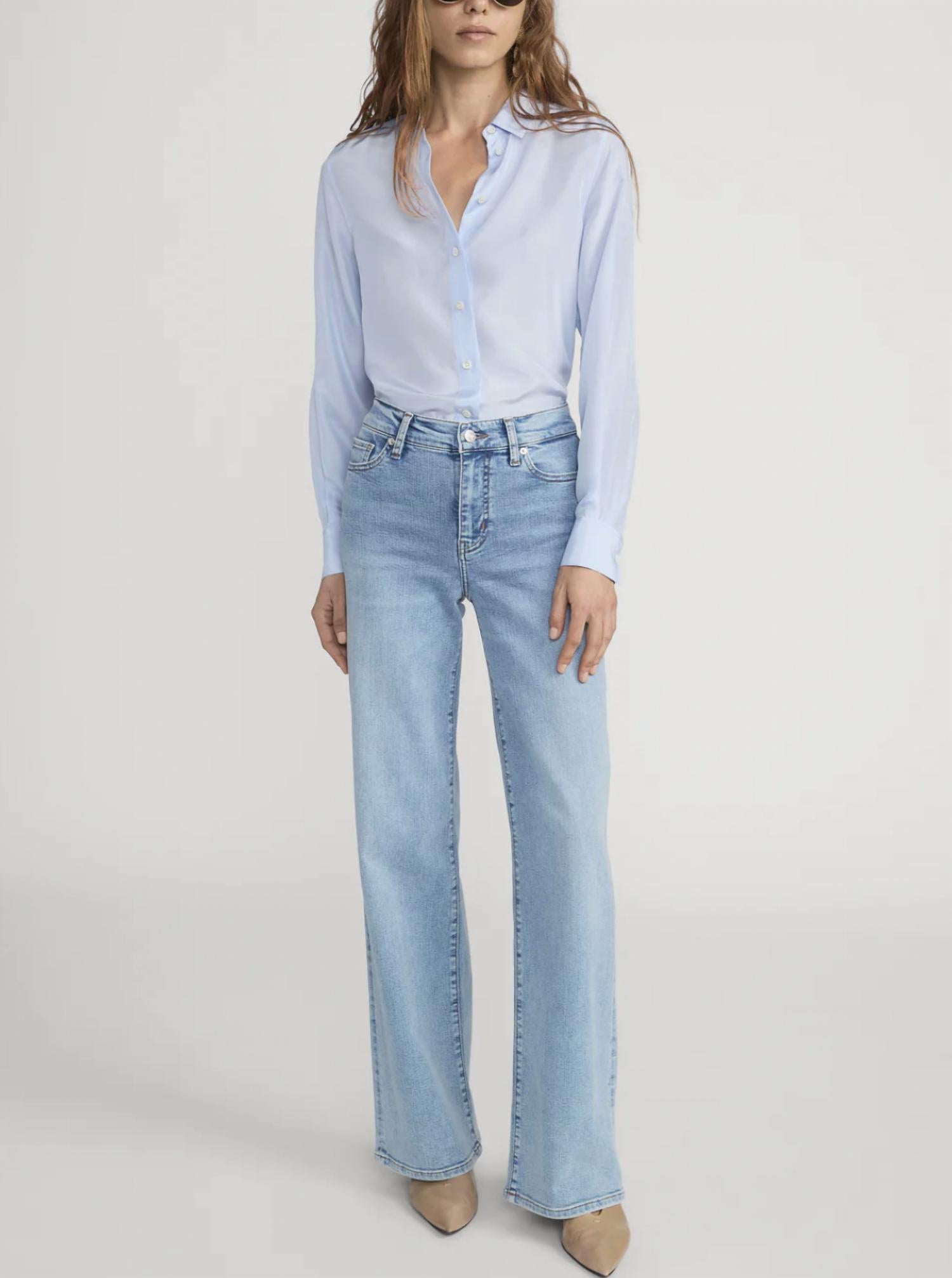 Frame - Le Slim Palazzo High Rise Jeans