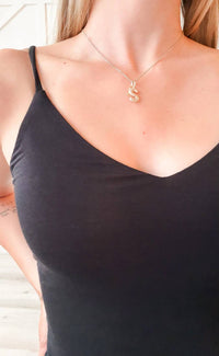 Final Touch - Kensie Double Layer V-Neck Cami Top