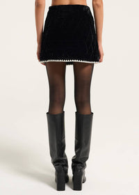 Moon River - Velvet Quilted Skirt
