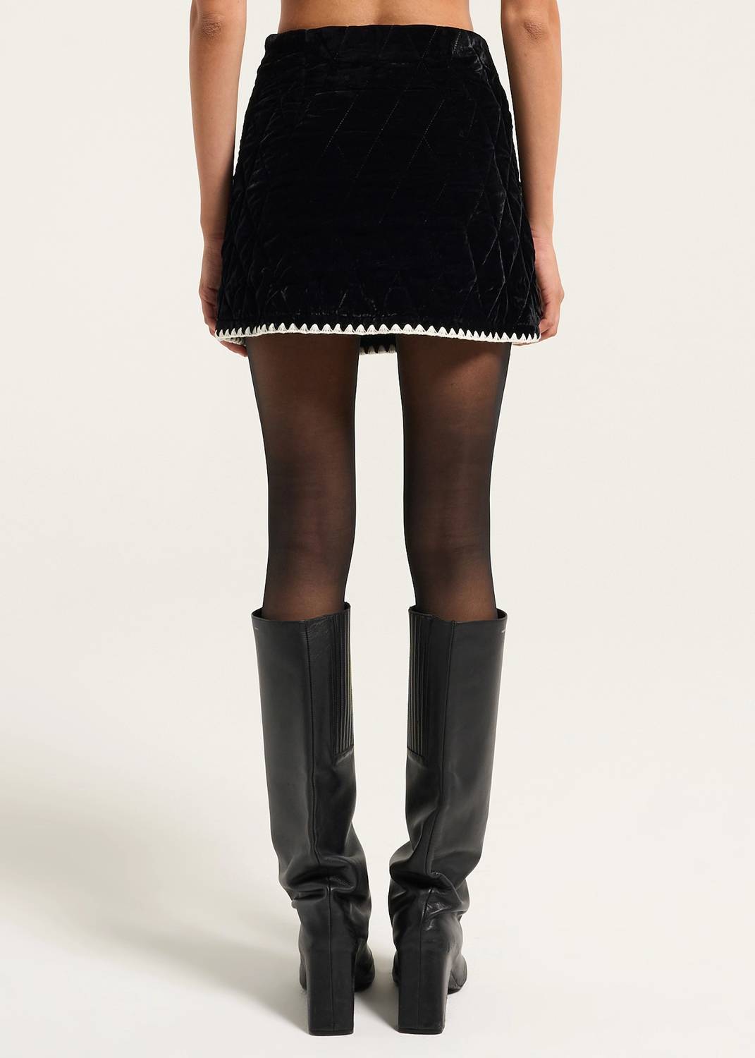 Moon River - Velvet Quilted Skirt