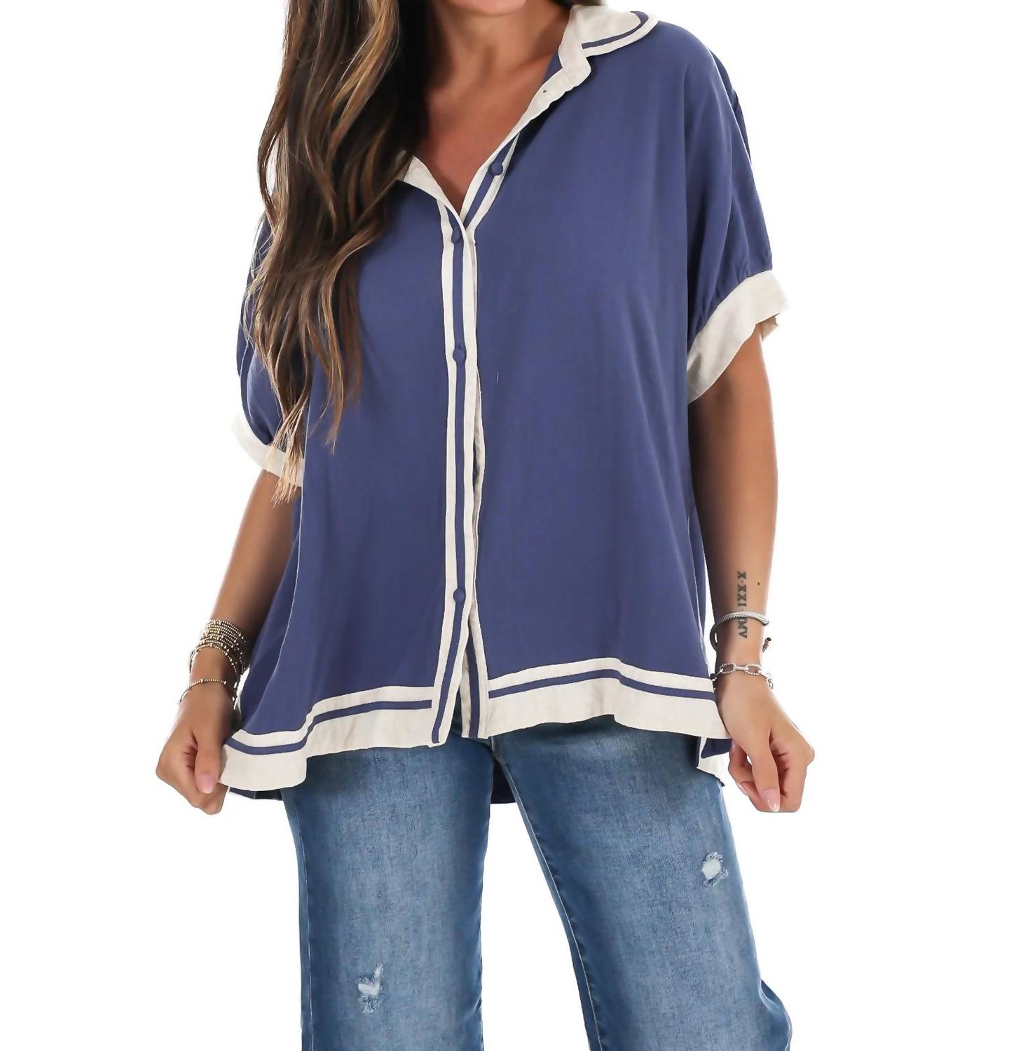 Umgee - Women's Coastal Classic Linen Top