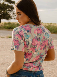 Sterling Kreek - Floral V-neck Boutique Top