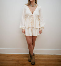 Minkpink - Estelle Tie Front Blouse Top