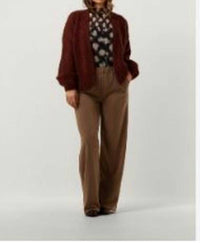 Summum - Oversized Cardigan Mohair Blend Knit-Cherry