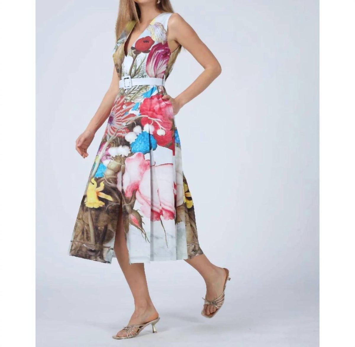 Aylaya - Gracie V-neck Midi Dress