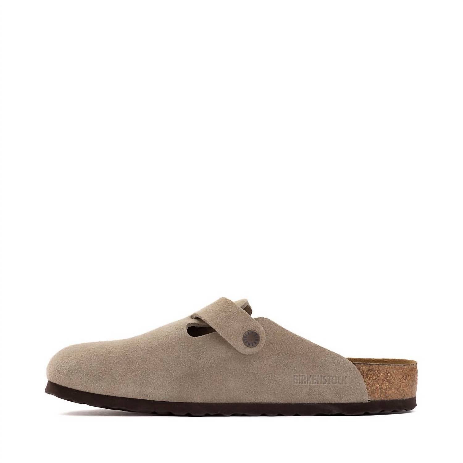 BIRKENSTOCK Unisex - Boston Suede Leather Clog in taupe - item - view 8