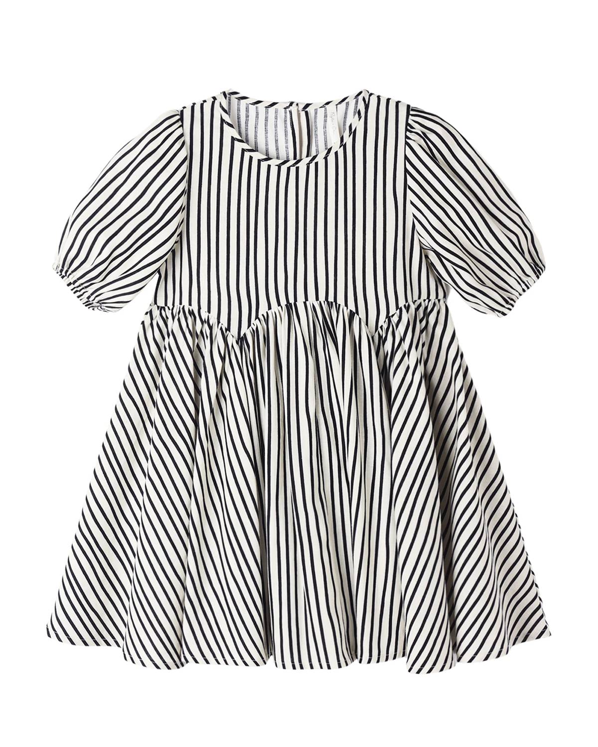 Rylee + Cru - Girl's Wavy Stripe Rose Dress