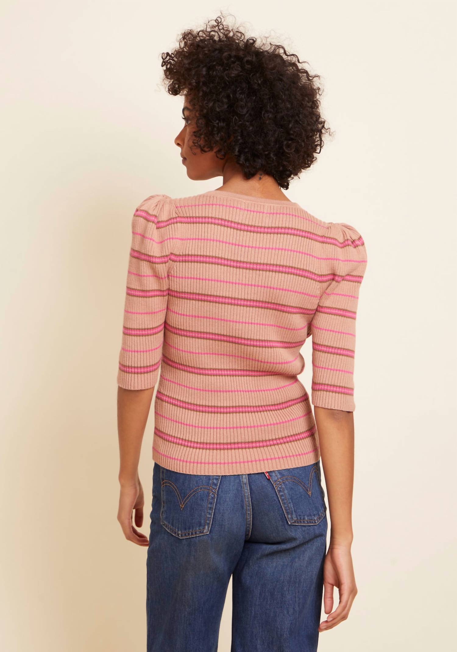 Nation Ltd - Sarah Slim Crew Neck Top