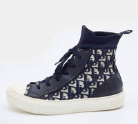 Dior Women's Oblique Technical Sneakers in deep blue - women's sneaker - detail view