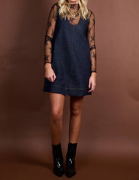Frame - Form Denim Mini Dress