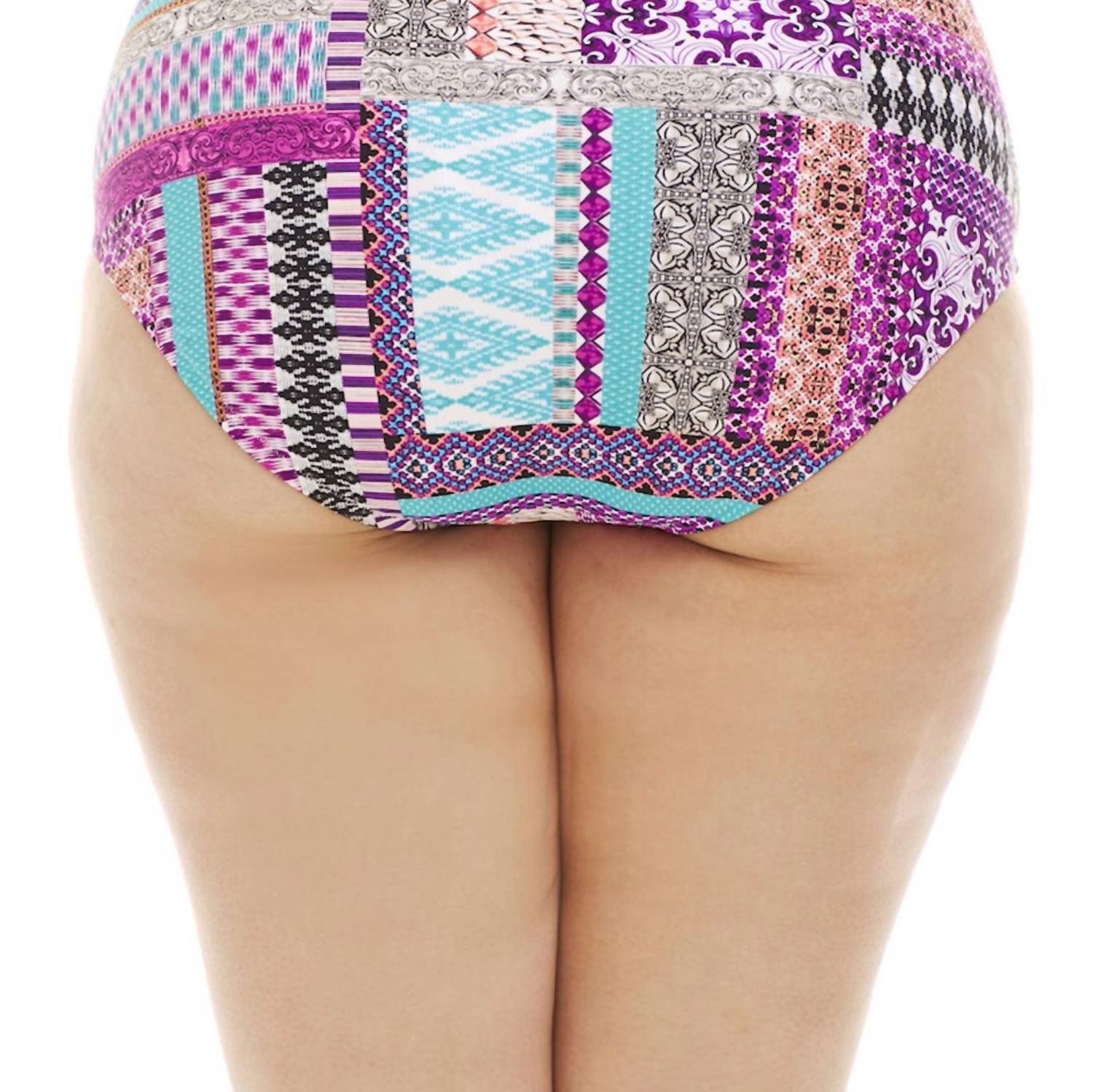 Raisins - Women's Curve Keyhole Havana Tankini Bottom - Plus