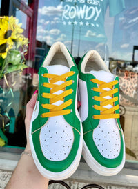 Maker's Unisex Game Day Sneakers in green yellow - women's sneaker - alternate view