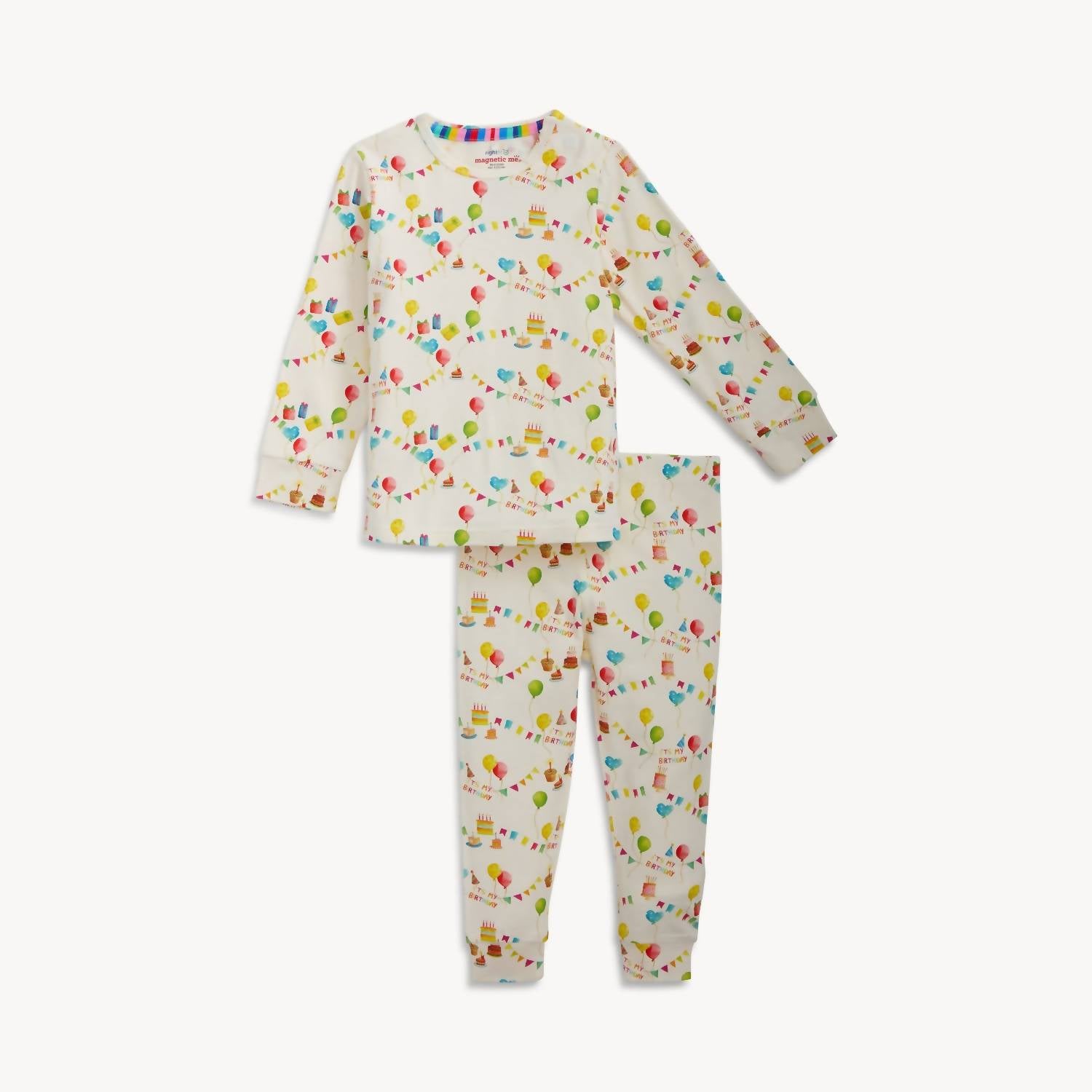 magnetic me Boy's Magnetic Pajama Set in birthday babe - kids' sleepwear