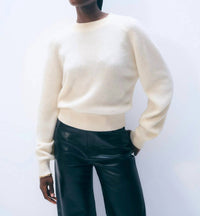 White + Warren - Cashmere Blouson Sweater