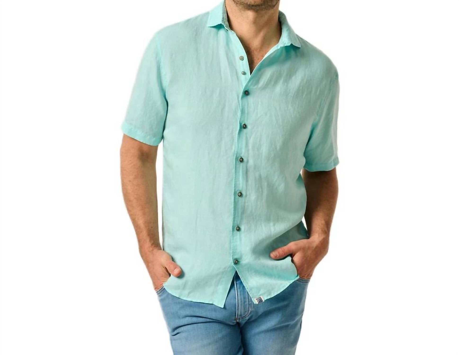 Johnnie-O - Men's Tarpon Gianni Short Sleeve Button Down Shirt