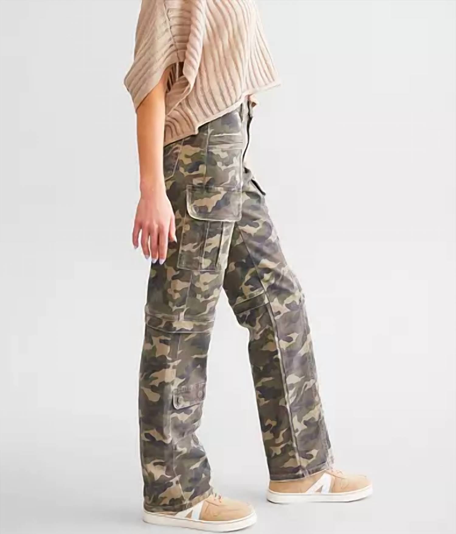 Hidden - Tracey Cargo Straight Stretch Jeans