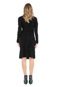 LONG SLEEVE FOLD OVER DRESS