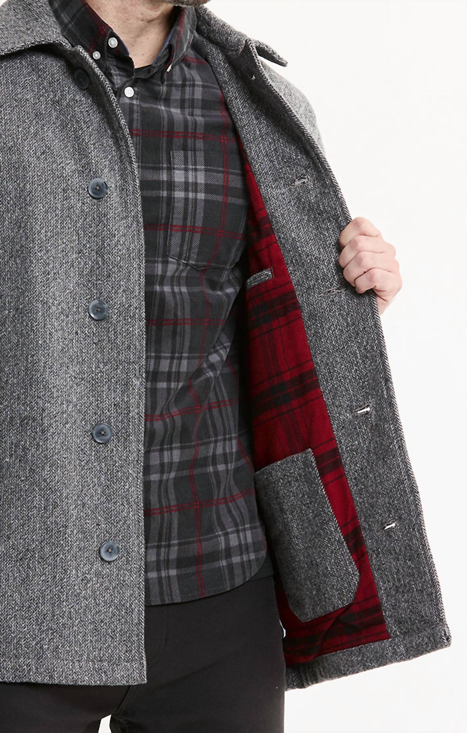 Jachs New York - Classic Lined Herringbone Coat