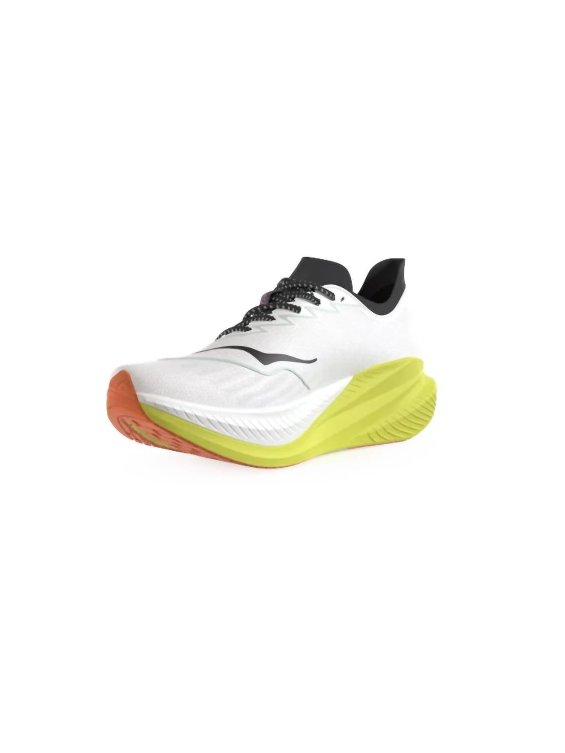 Hoka Men's Mach X 2 Shoe in frost citrus - men's shoe - detail view