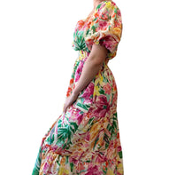 Flying Tomato - GARDEN FLORAL MIDI DRESS