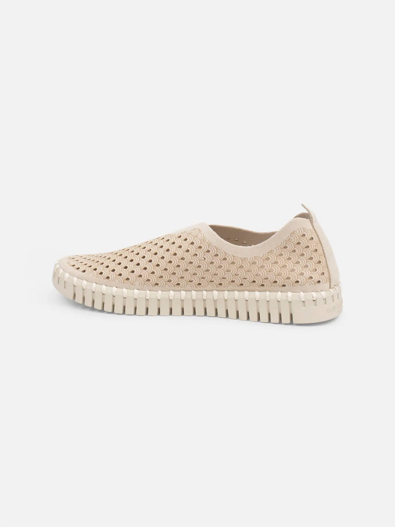Ilse Jacobsen - Women's Perforated Loafer Sneakers