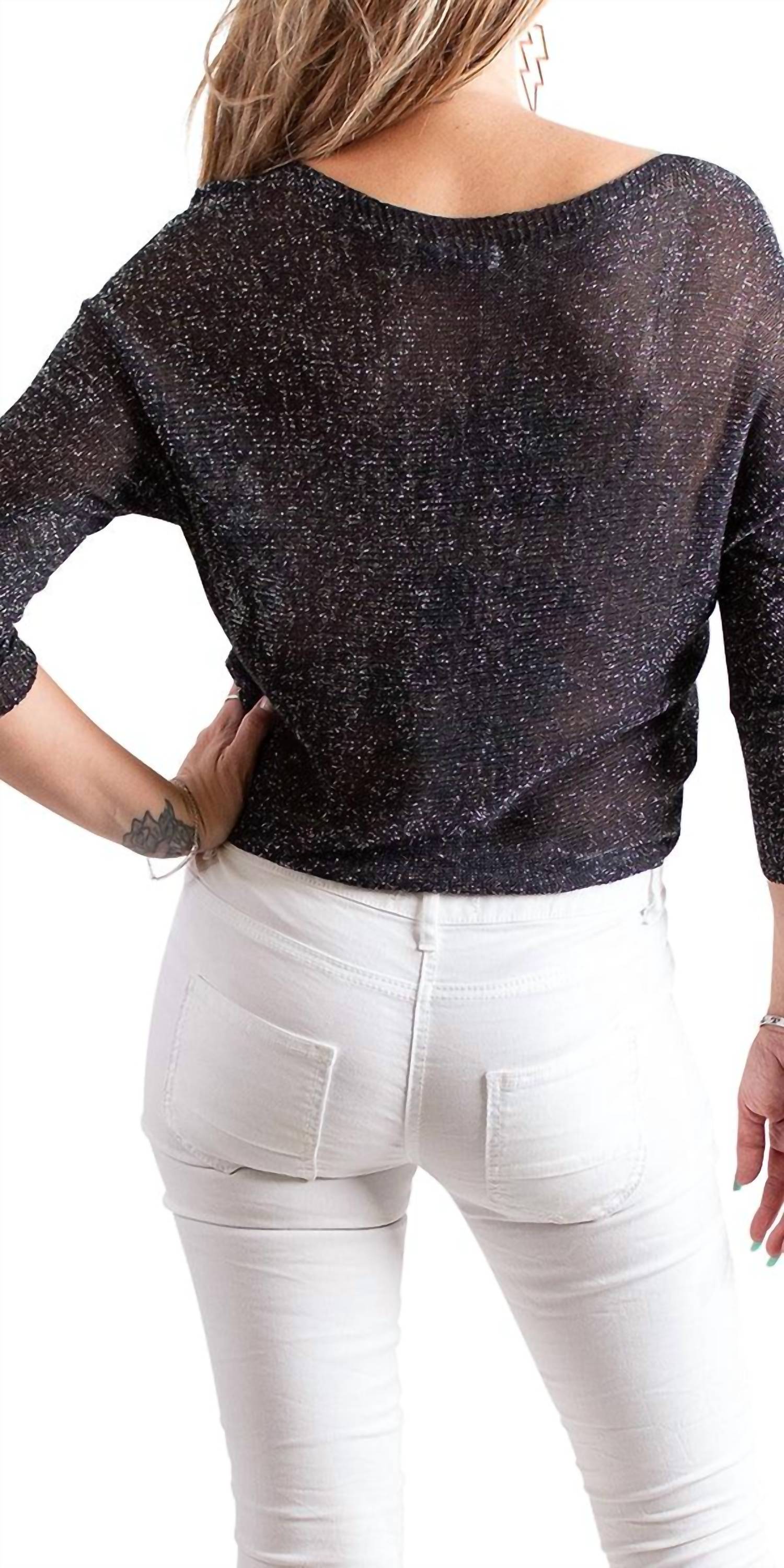 Gigi Moda - Aliocha Sparkle Light Knit Top