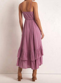 Z Supply Women's Rose Maxi Dress in dusty orchid - women's dress - detail view