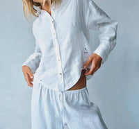 Bella Dahl - Eyelet Embroidered Shirt