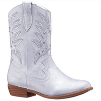 Nina - Girl's Fillan Metallic Inside Zip Cowboy Boots