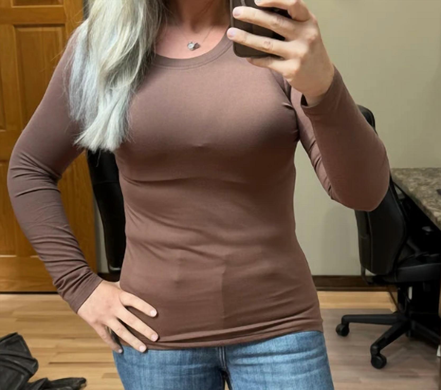 42Pops - Brushed Microfiber Long Sleeve Tee