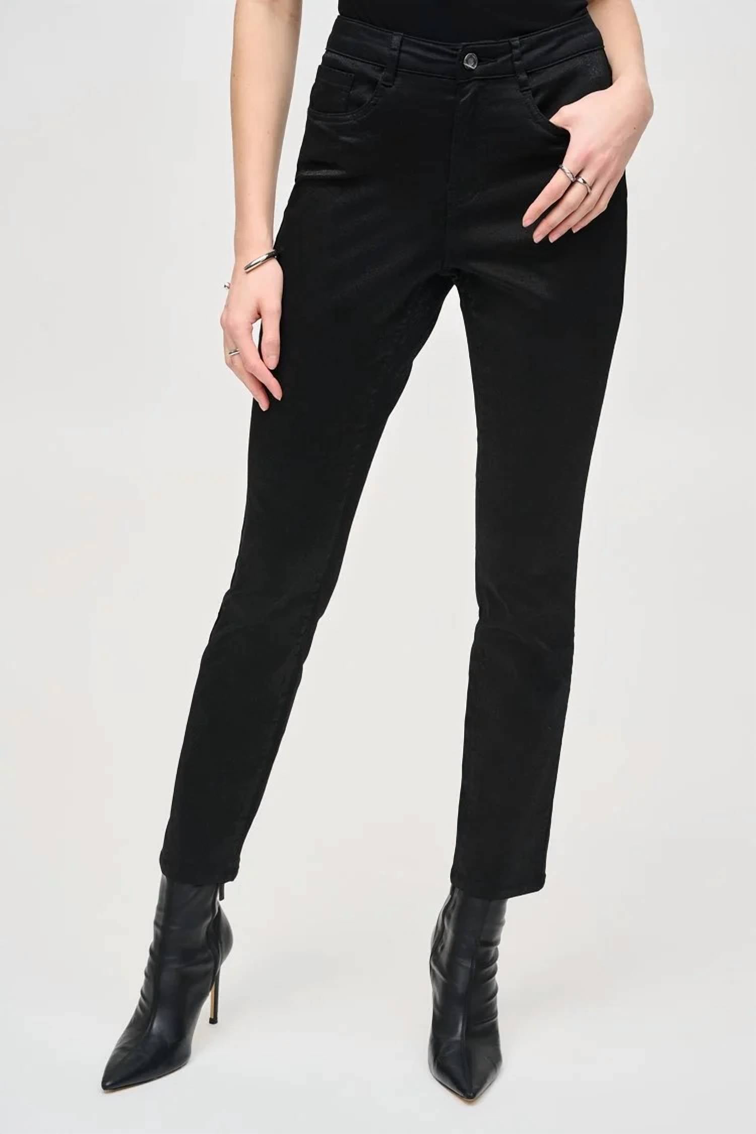 Joseph Ribkoff - Catherine Classic Slim Foiled Print Denim Pants