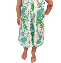 SAIL to SABLE Girl's Sleeveless Ric-rac Shift Dress in elephant print - kids' dress