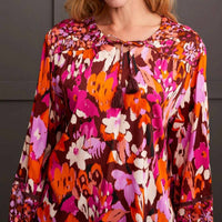 Tribal - Carson Combo Print Challis Blouse