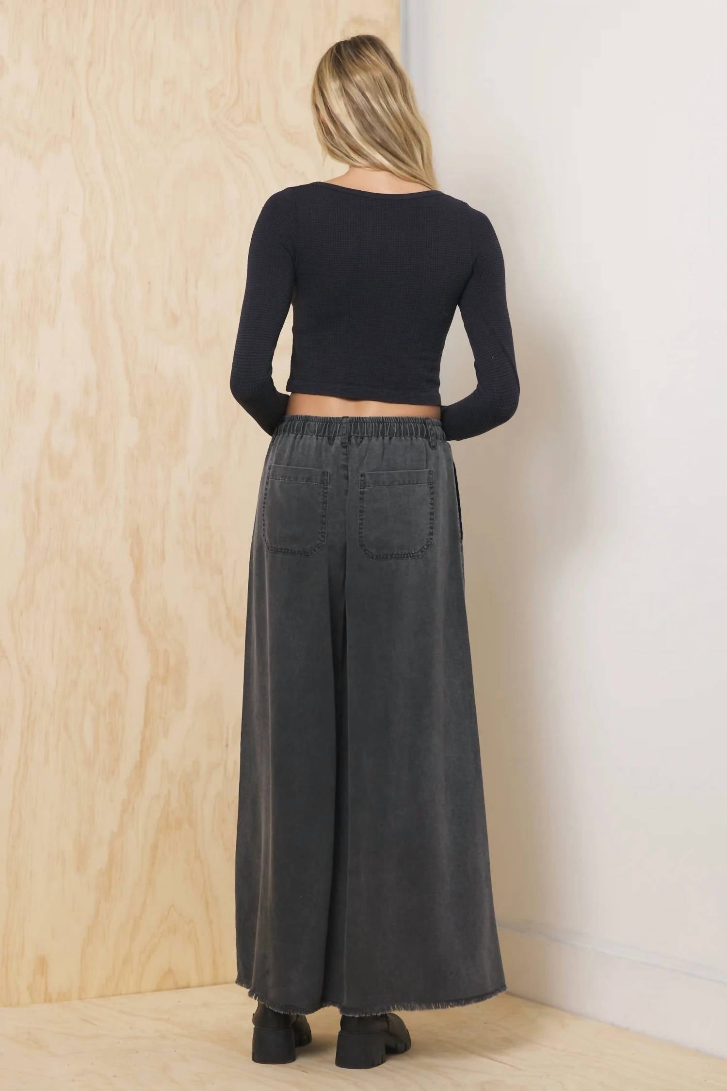 Vintage Havana - Tencel Wide Leg Pant